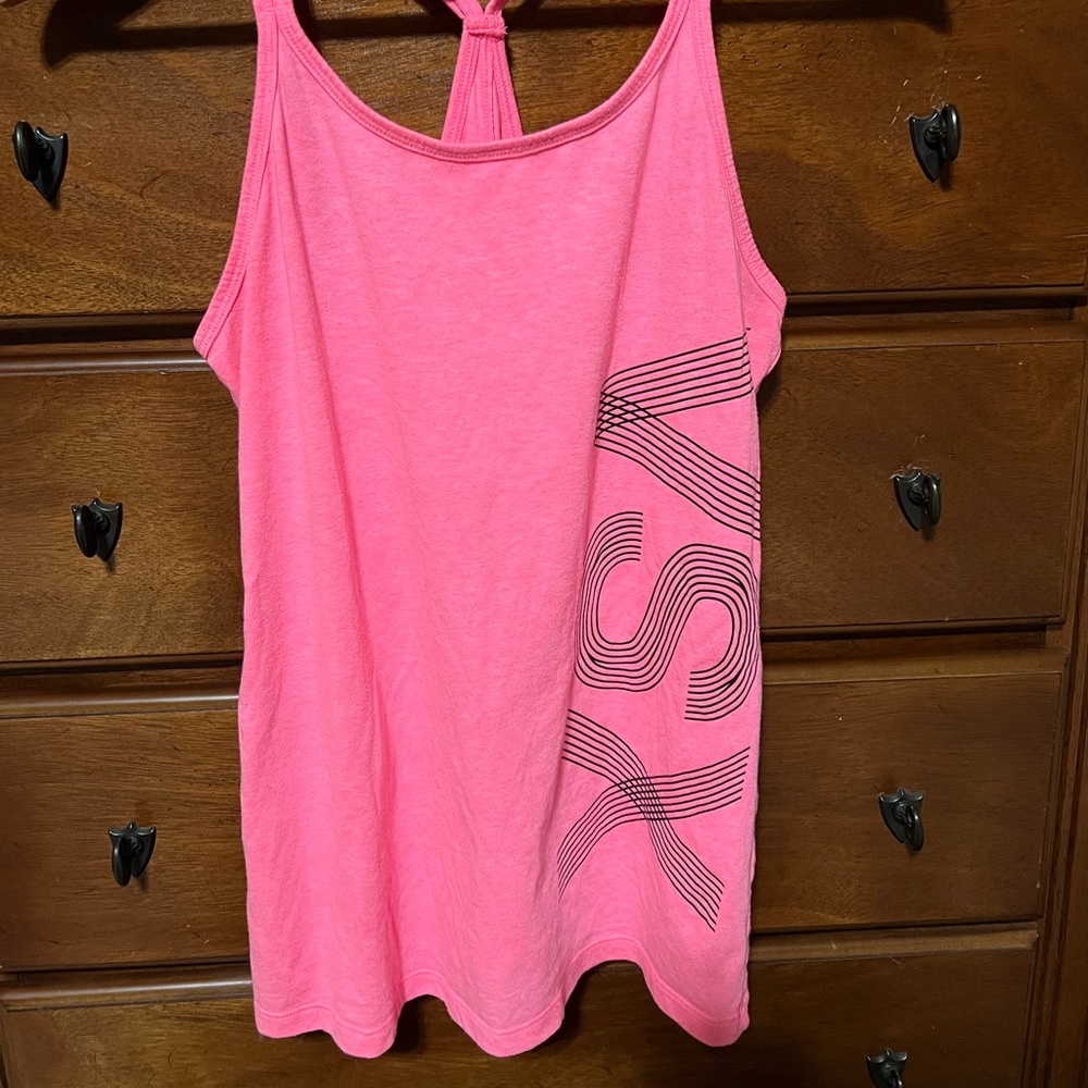 Women’s racer back style tank top.
